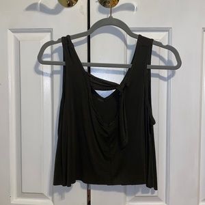 Olive green thick strap tank